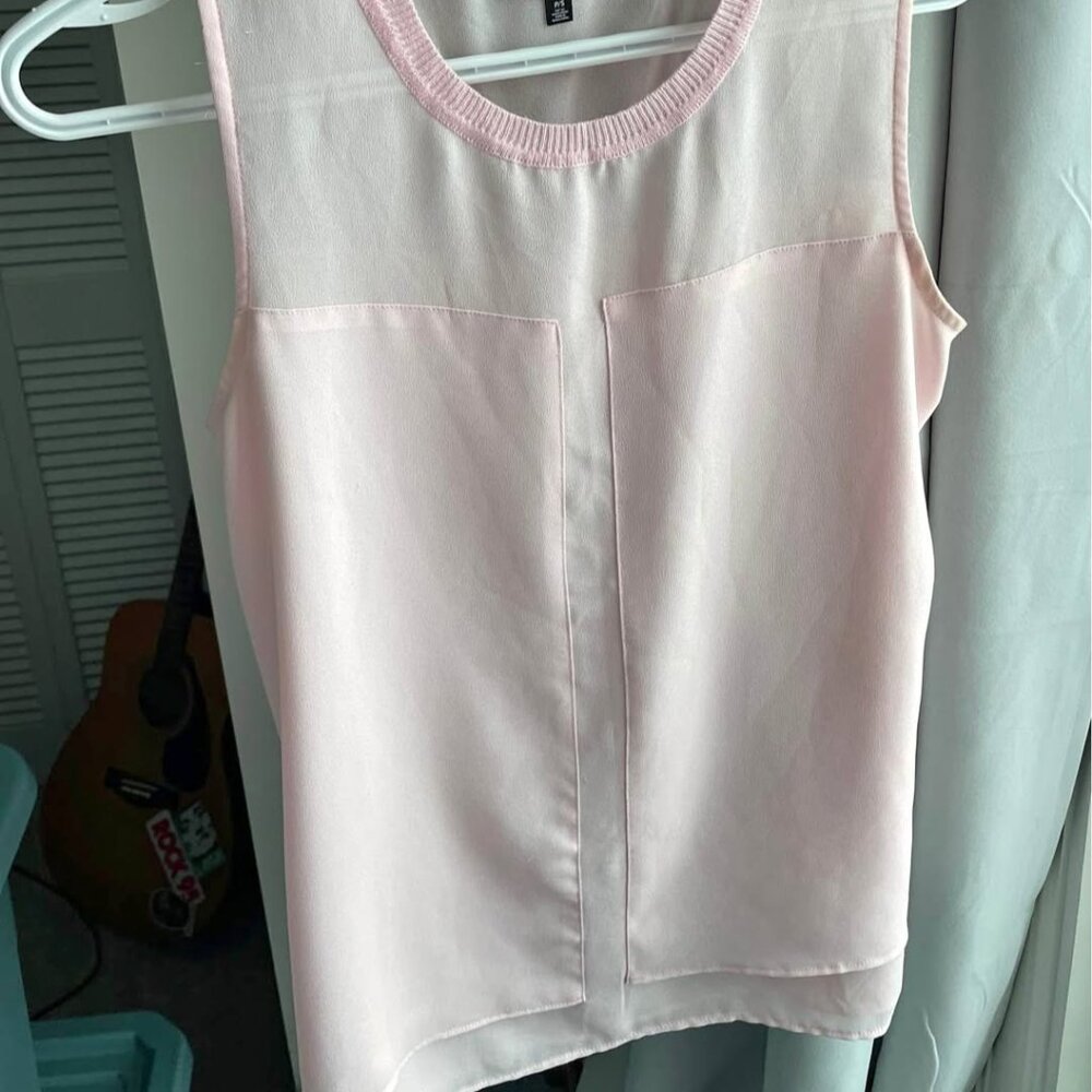 DYNAMITE Lightweight Pastel Pink Sleeveless Top S